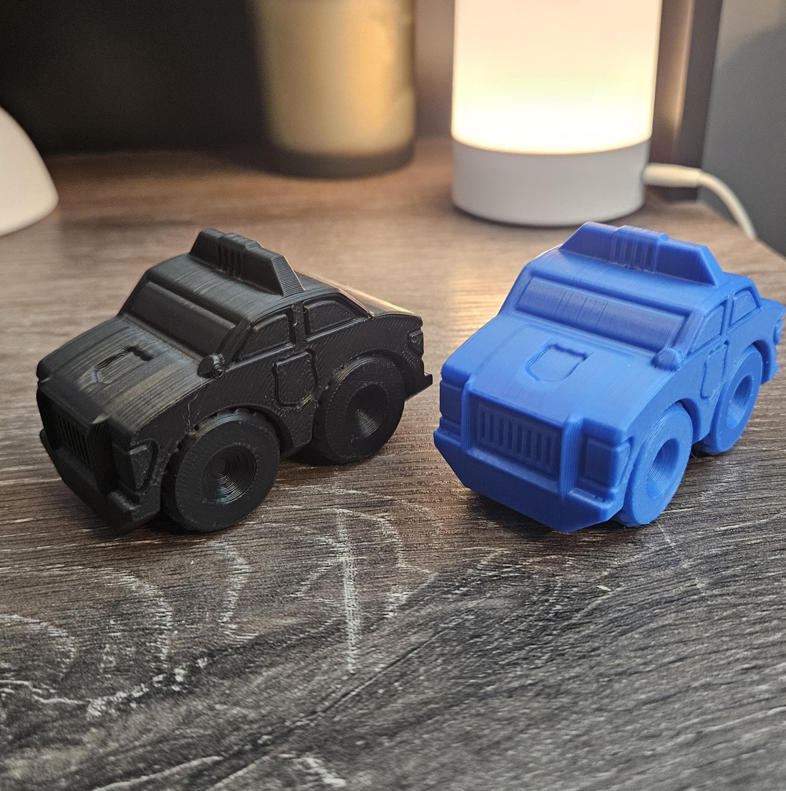 3D Printed Police Car Toy - Rescue Vehicle for Kids - Great Stocking Stuffers