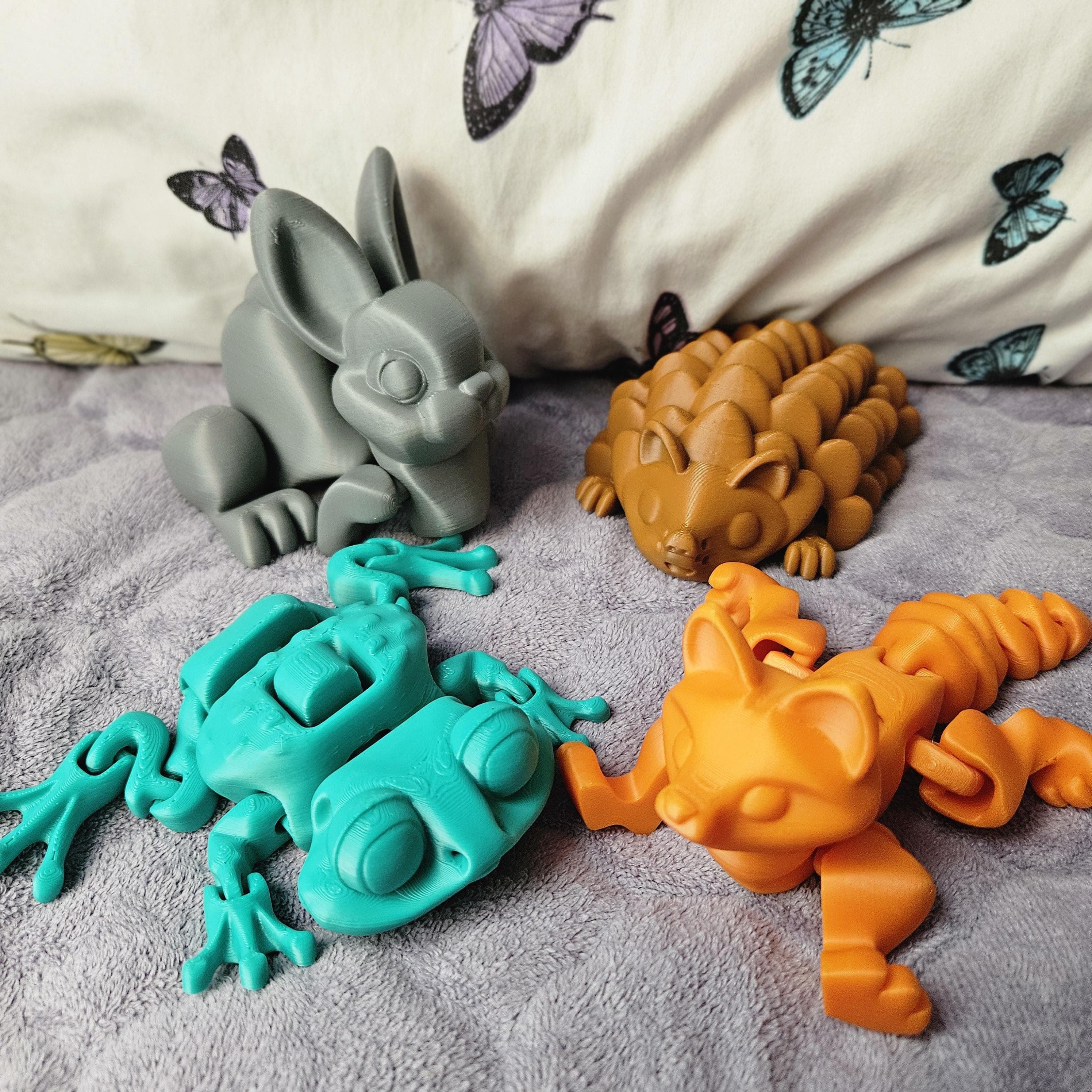 Forest Friends Bundle - 3D Printed Toy Animals - Cute and Interactive Woodland Creatures