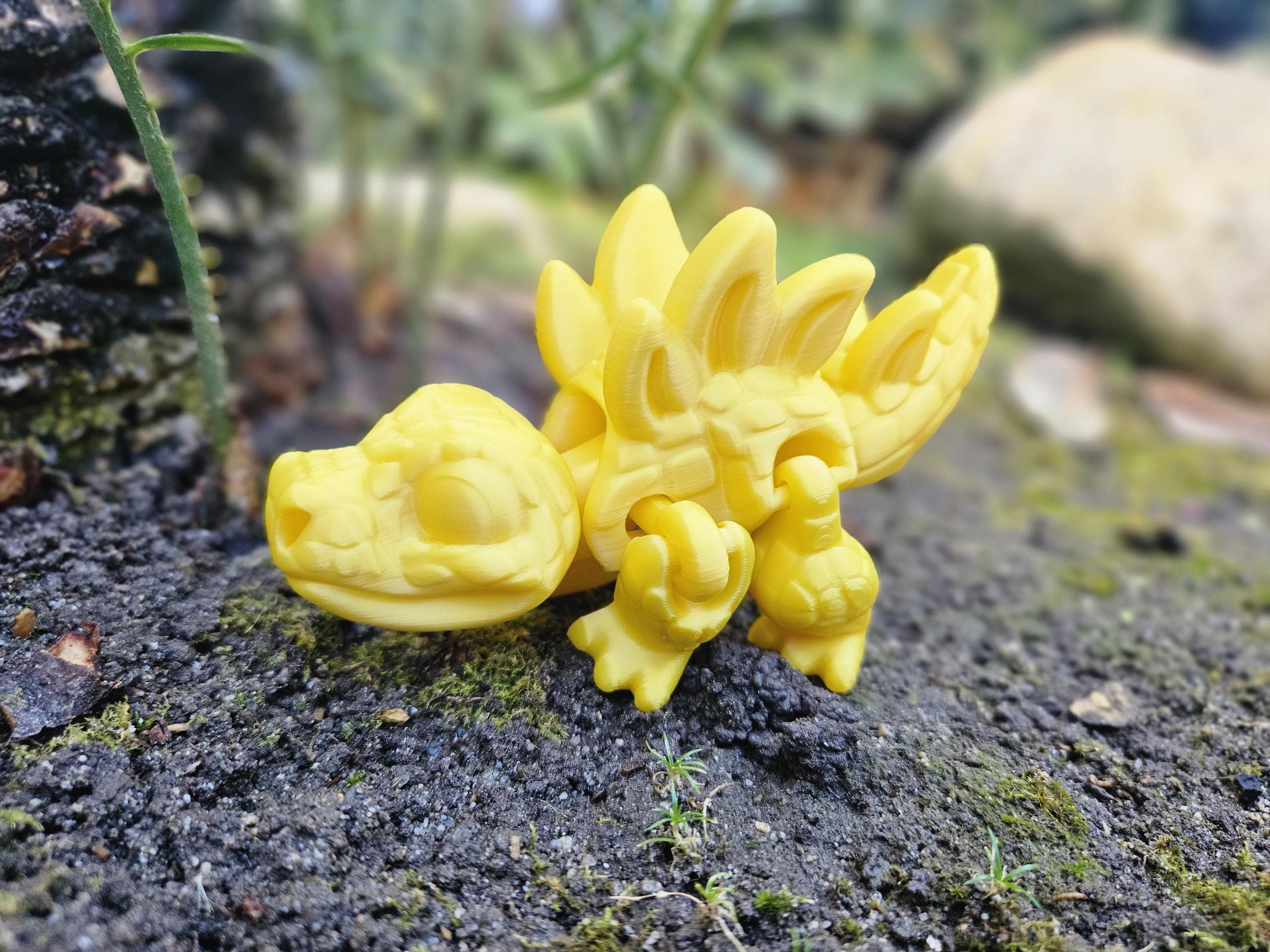 3D Printed Stegosaurus Toy - Fun Dinosaur Gift for Kids - Great Stocking Stuffer